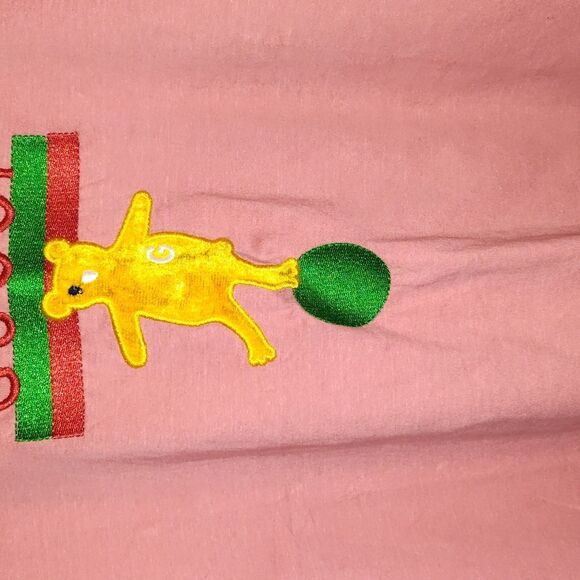 Gucci Mens Pink T-Shirt with Bear Design, embroidered XL, NWT - Picture 3 of 6